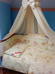 Комплект постельного белья в детскую кроватку ТМ «ASIK»- 8 эл- №125