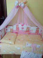 Комплект постельного белья в детскую кроватку ТМ «ASIK»- 8 эл- №122