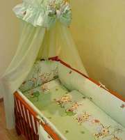 Комплект постельного белья в детскую кроватку ТМ «ASIK»- 8 эл- №104