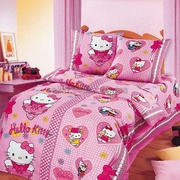 Детское постельные комплекты- Hello Kitty,  Тачки,  Спайдермен